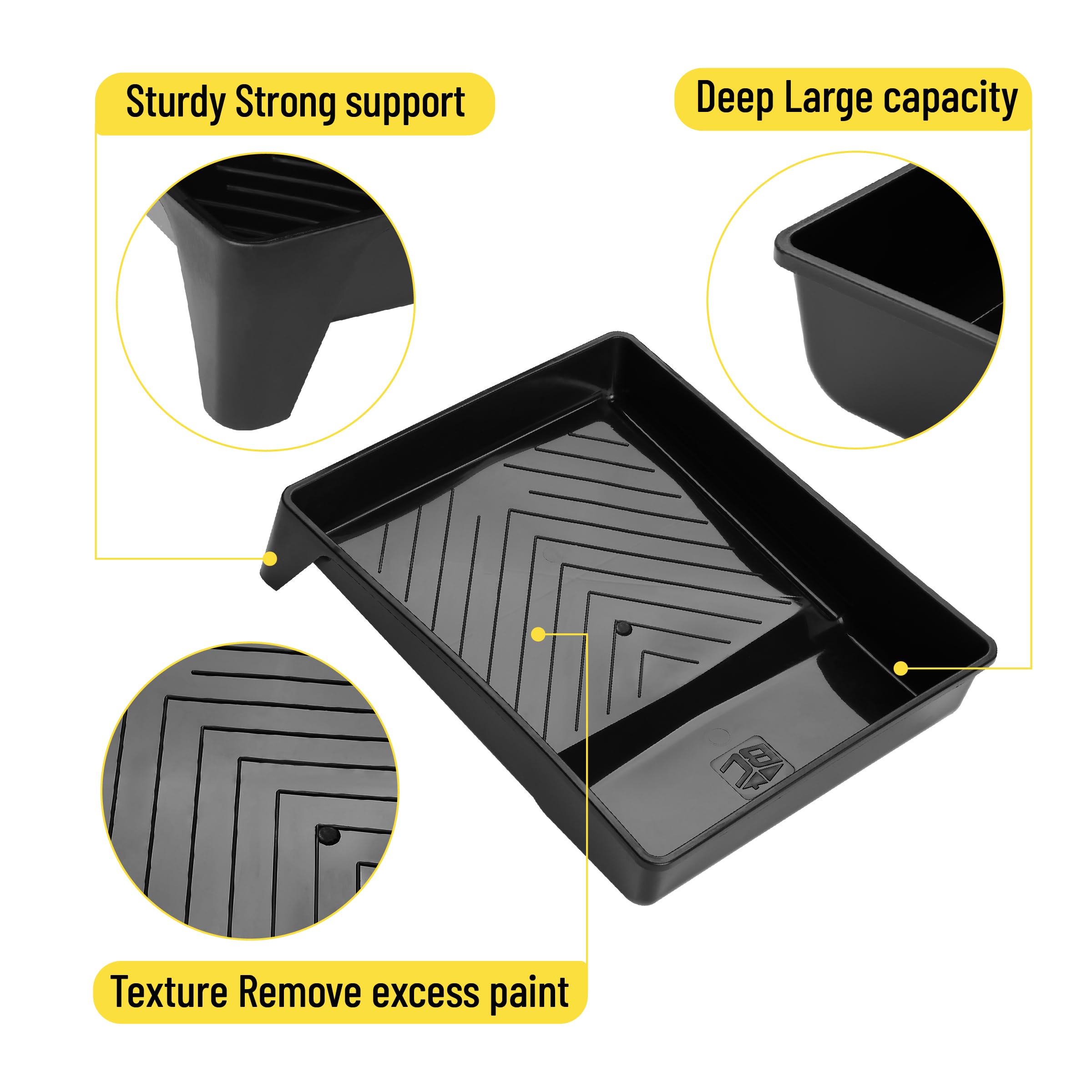 Bates Choice 2-pack paint tray set ideal for back-to-back projects.