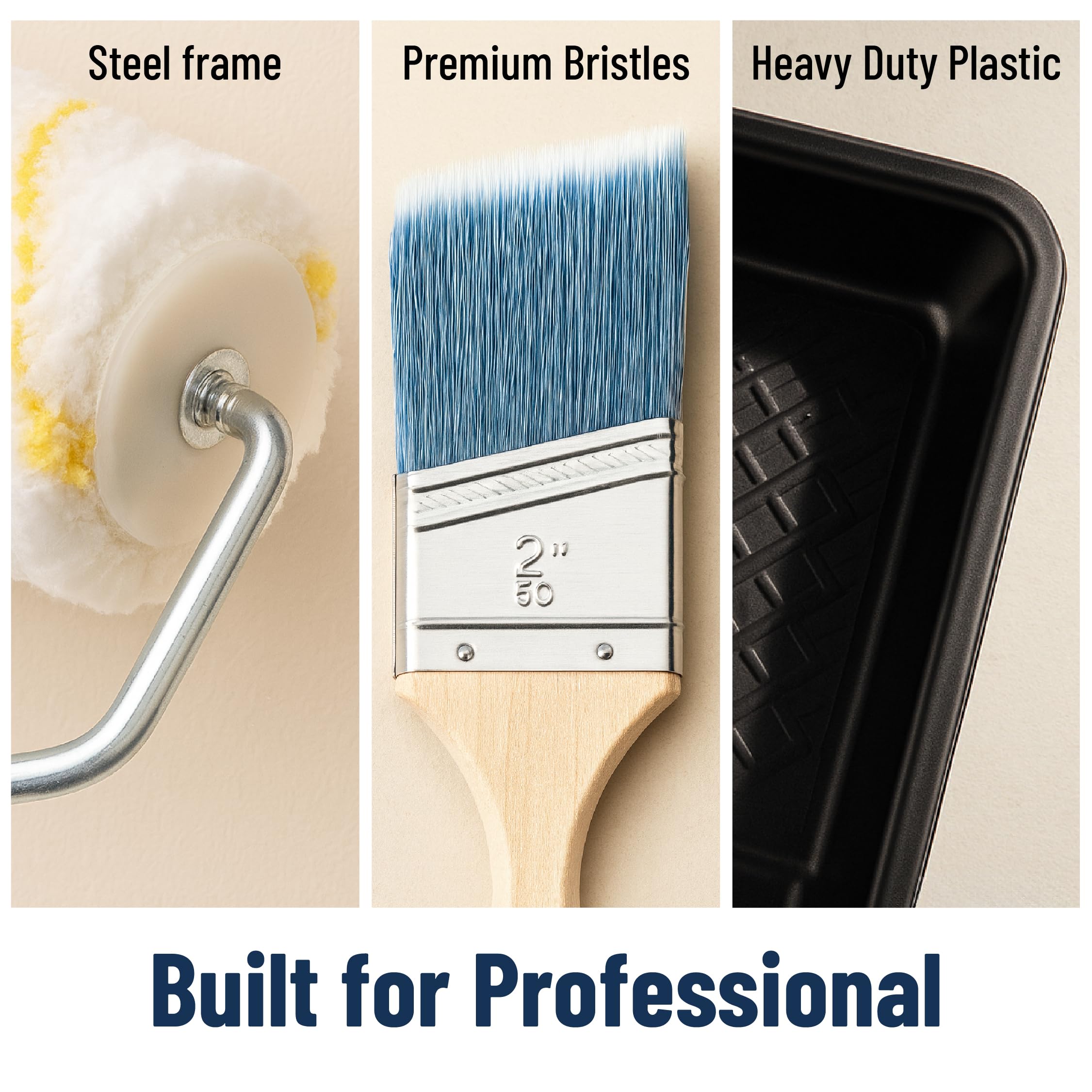 Bates Choice roller frame 4inch for precise edges in tight spaces.