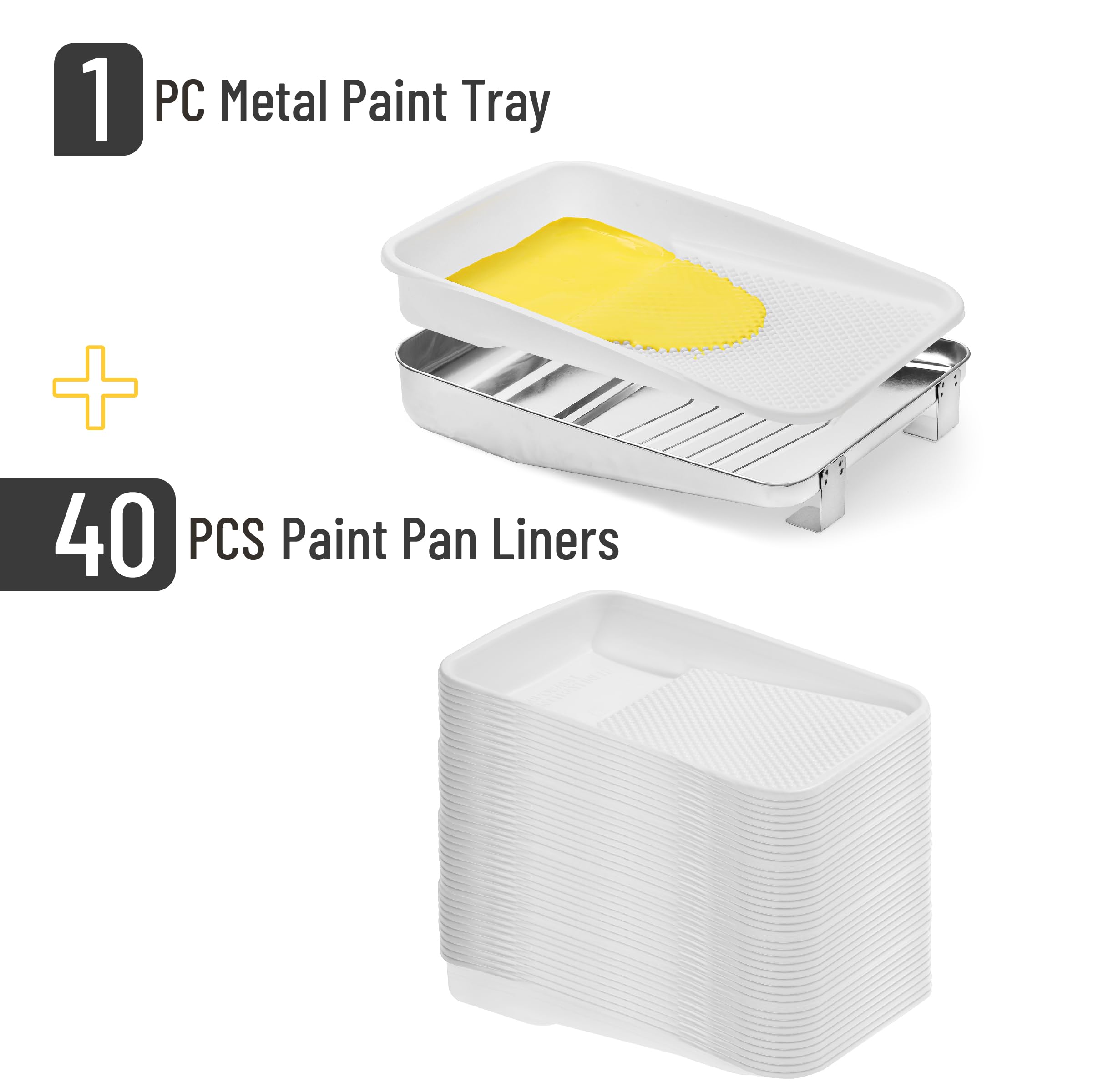 Bates Choice disposable liners offer leak-proof, mess-free cleanup after painting.