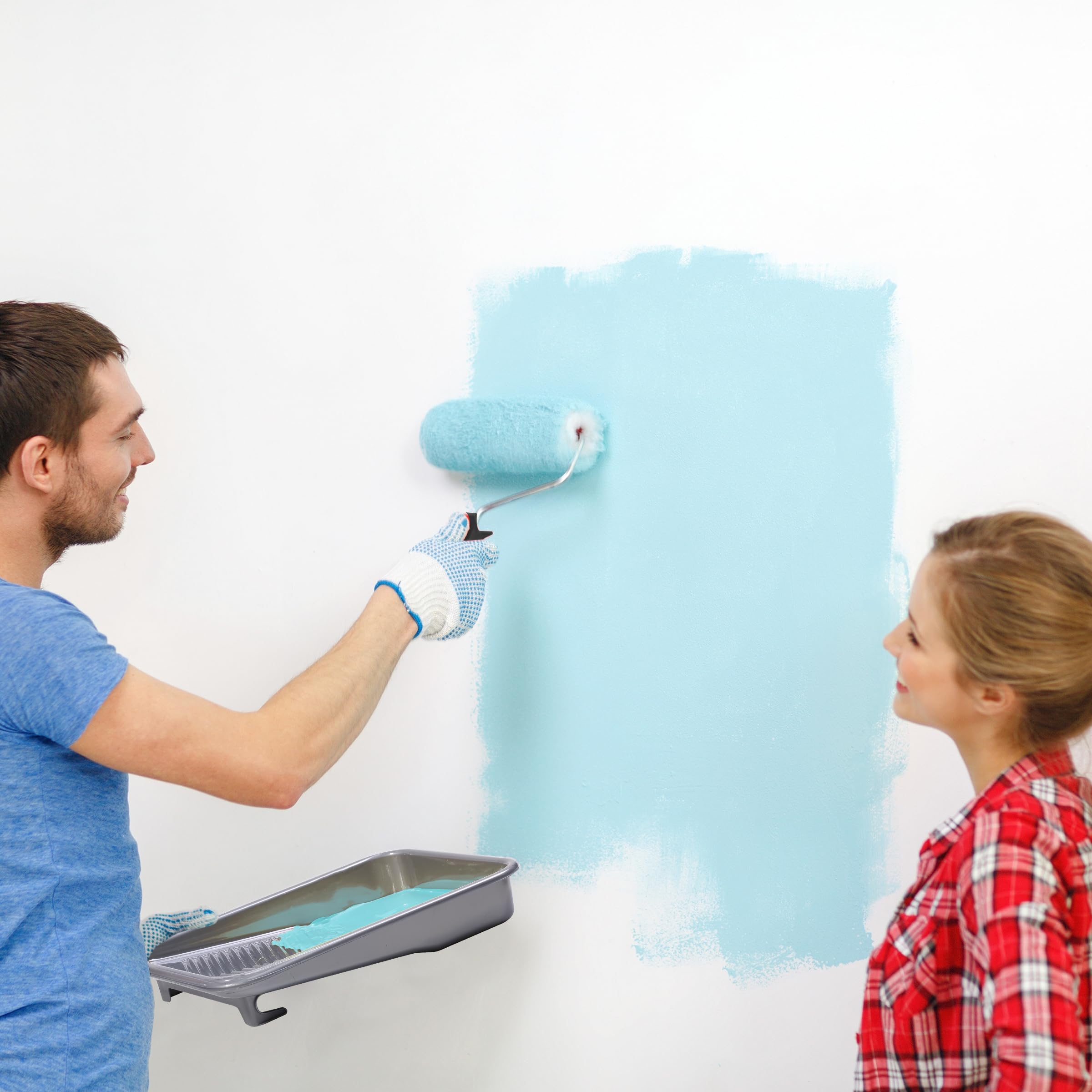 Bates Choice complete setup with tray, liners, and frame for efficient painting.