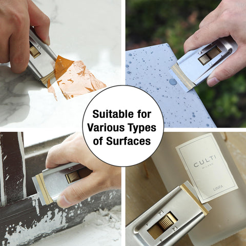 Bates Choice ergonomic scraper handle for comfortable, precise control.