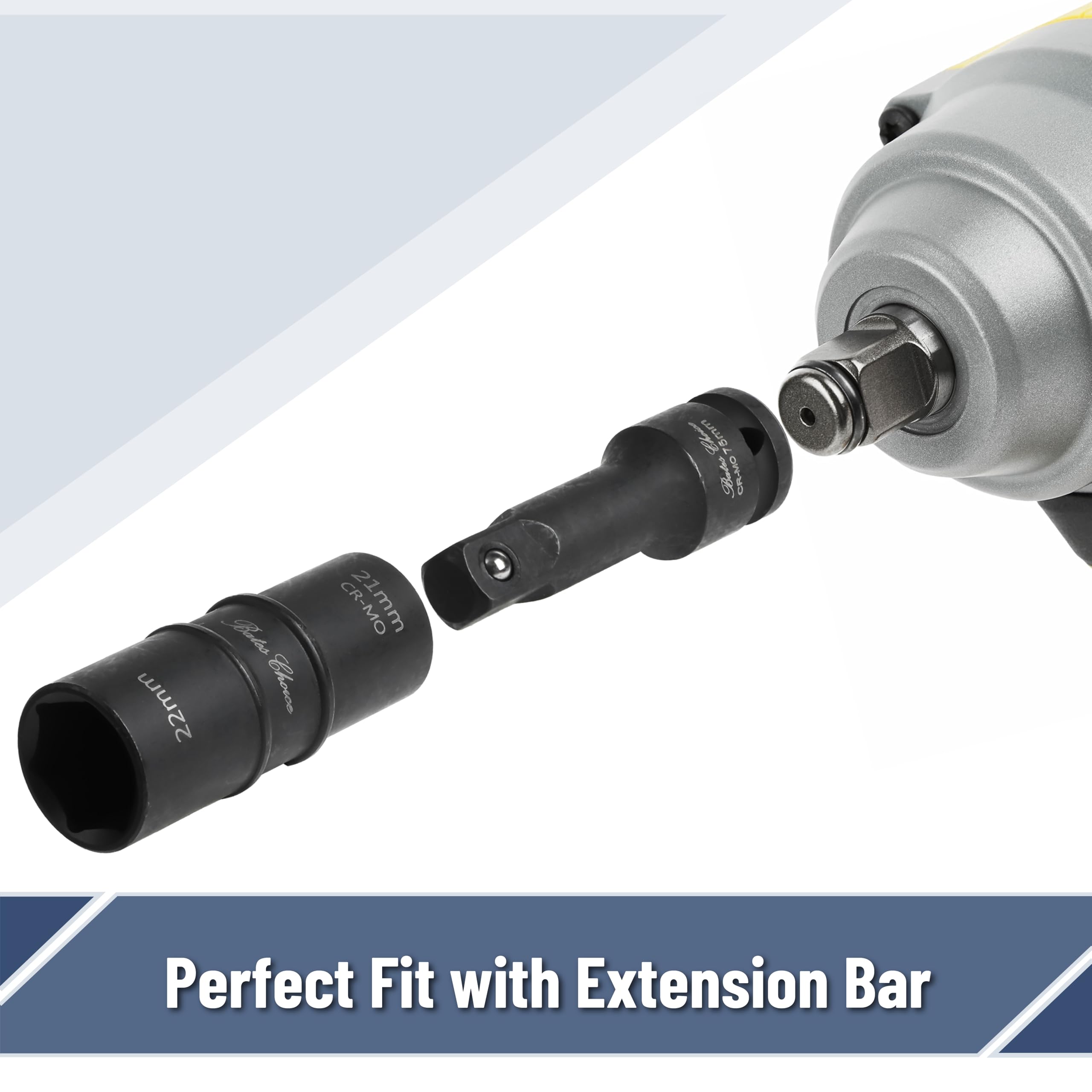 Bates Choice sizes include metric 17–22mm and SAE 3/4–7/8 for compatibility.