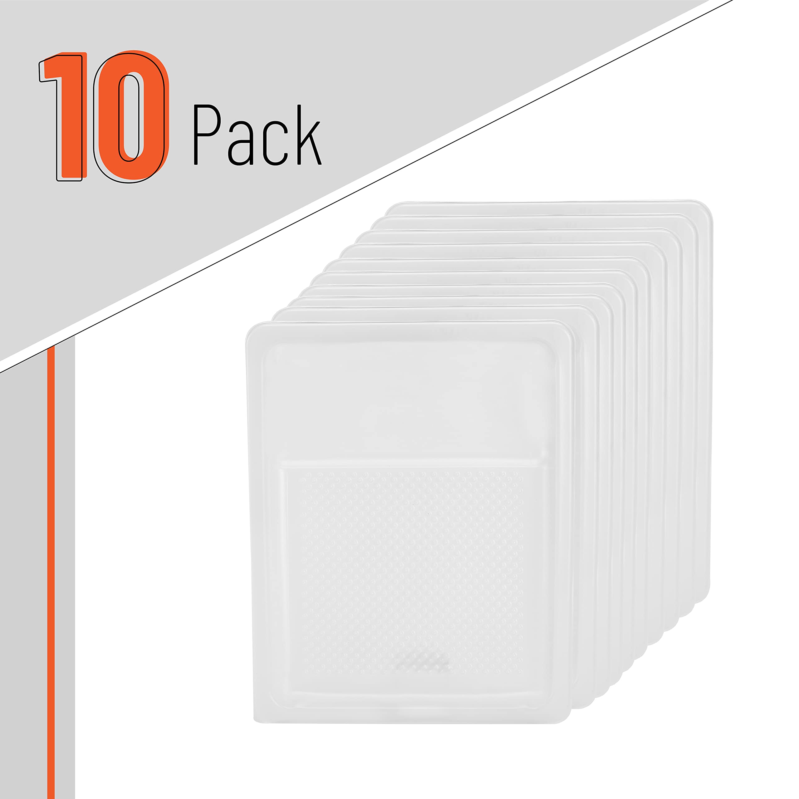 Bates Choice durable plastic tray liner close-up showing sturdy material