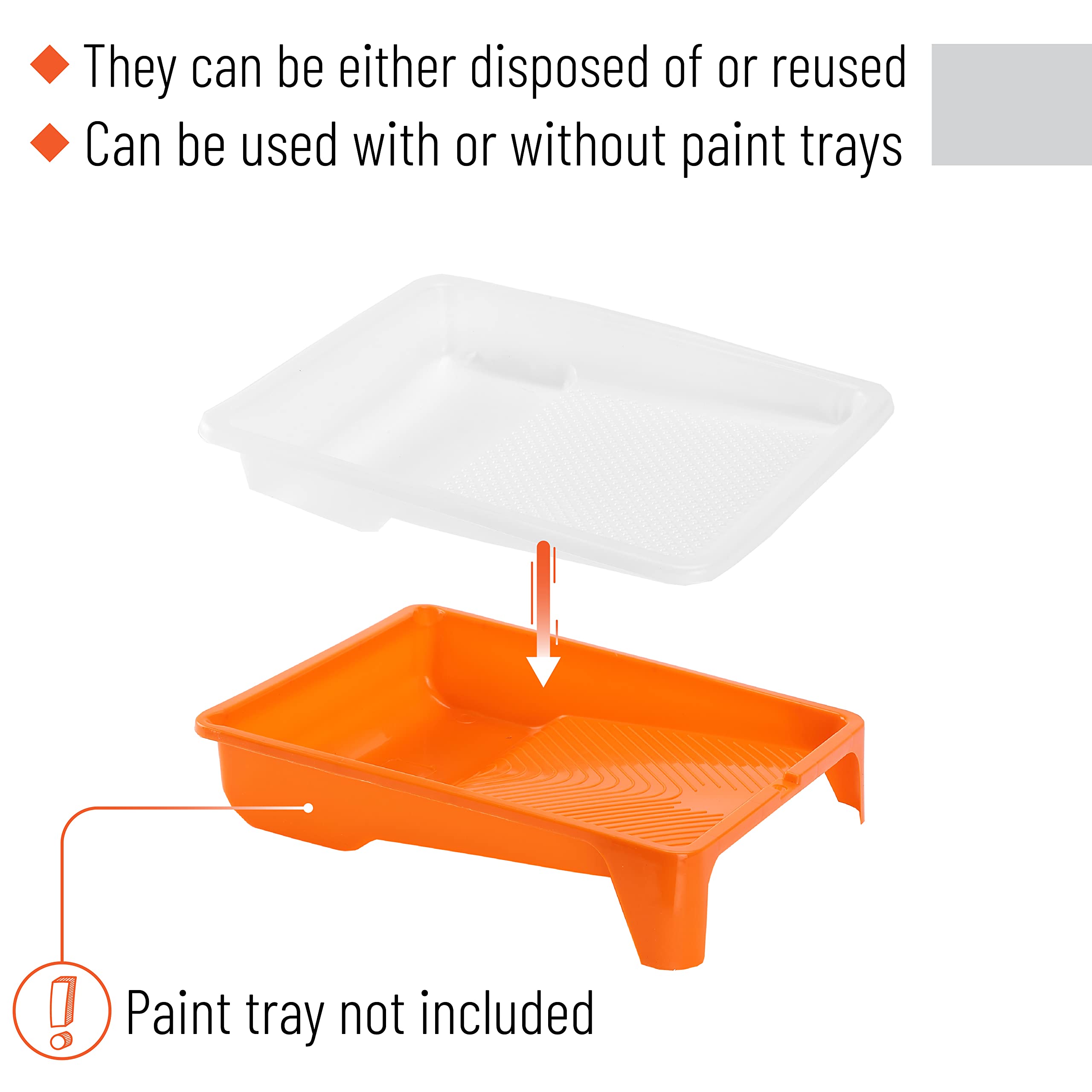 Bates Choice well-defined-roller-area-liner helps consistent coverage.