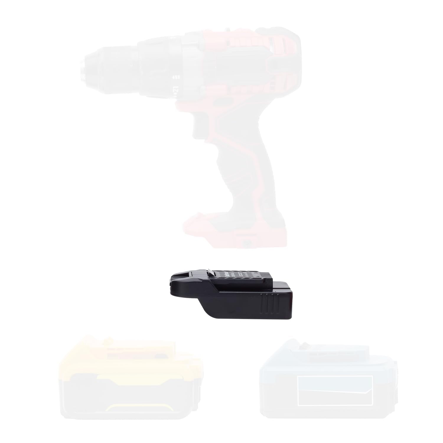 BATFRTOLS adapter connected to Bauer 20V Max tool for versatile power options.