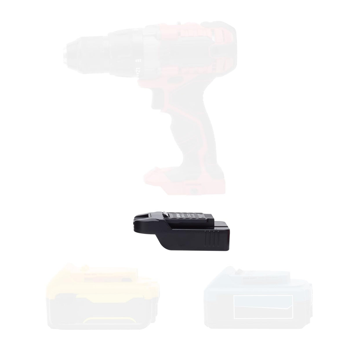 BATFRTOLS adapter connected to Bauer 20V Max tool for versatile power options.
