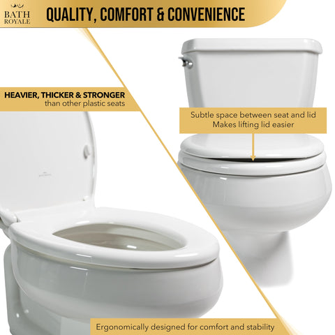 Bath Royale universal elongated-fit design suits most brands