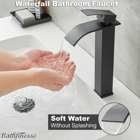 Bathfinesse pop-up drain assembly included for easy basin setup