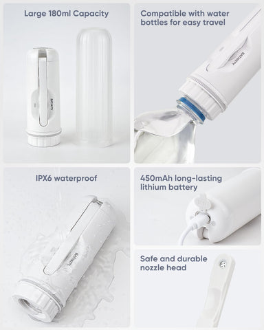 BathKITY compact travel pouch keeps the device ready for trips.