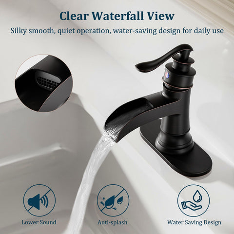 BathLAVISH one-hole installation area with cover plate for seamless look.