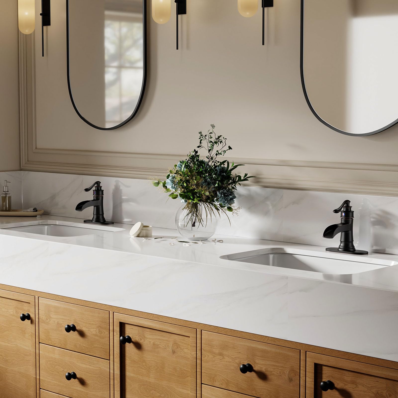 BathLAVISH vanity faucet in a bath setting highlights vintage style.