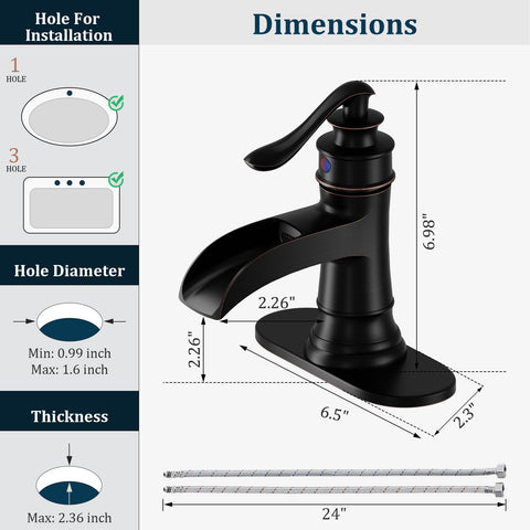 BathLAVISH waterfall spout close-up shows smooth flow and elegant silhouette.