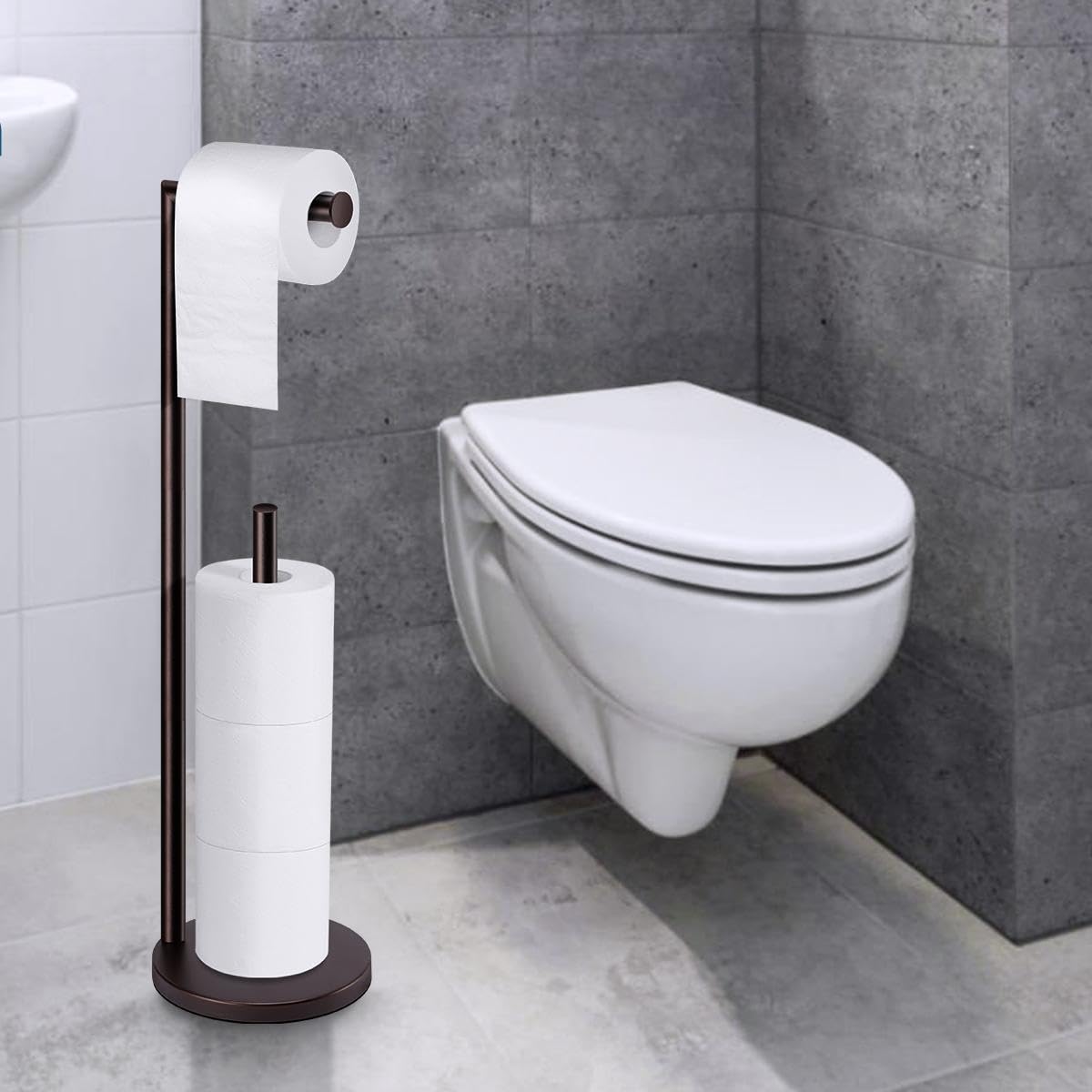 Bathth easy-install bronze stand makes setup quick and tool-light.