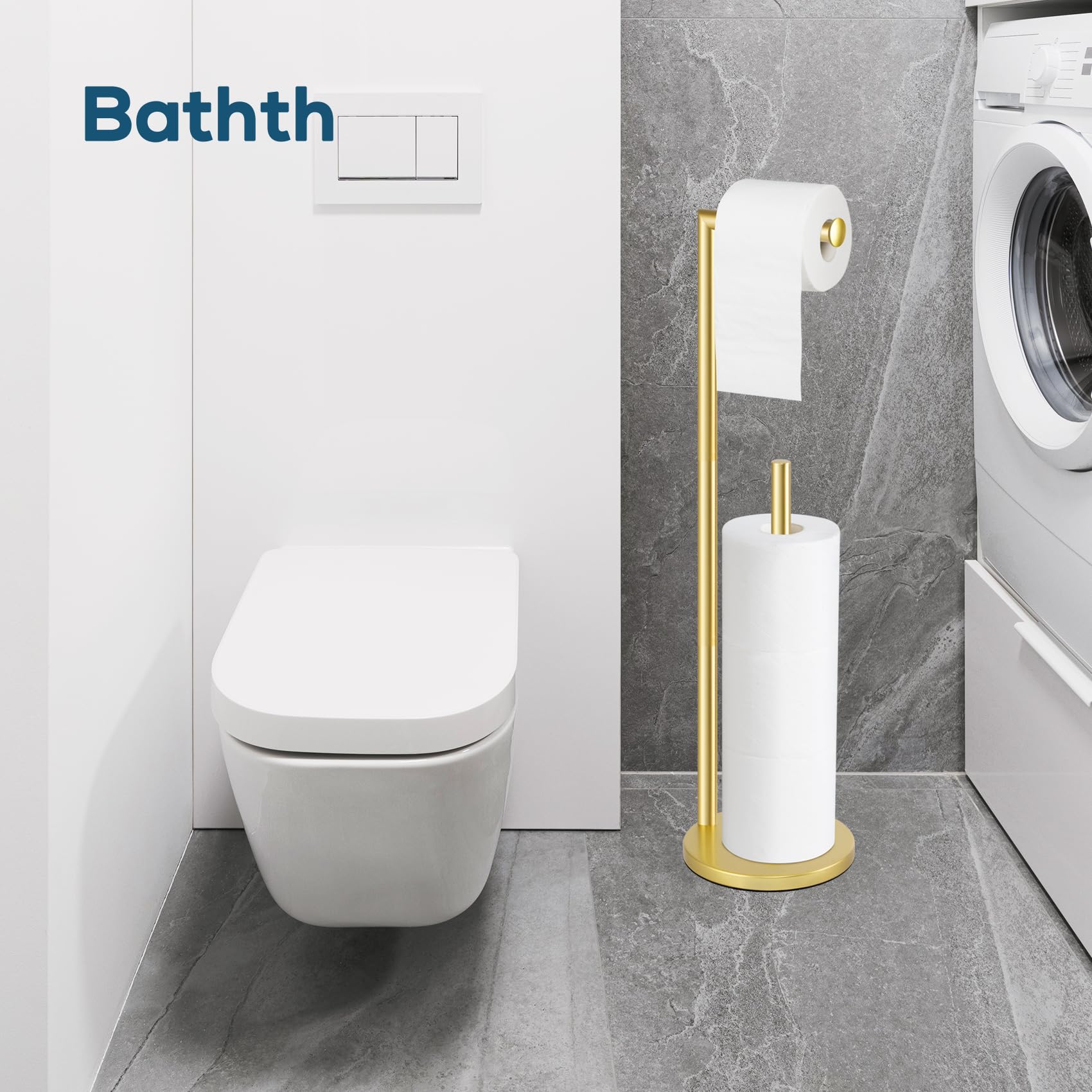 Bathth premium bathroom organizer in gold complements modern interiors.
