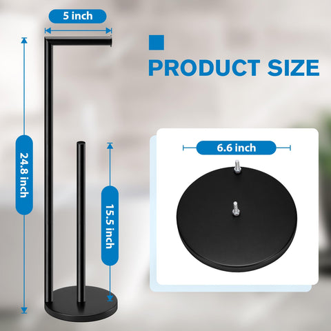 Bathth toilet paper stand storage spare rolls keeps extra rolls within easy reach.