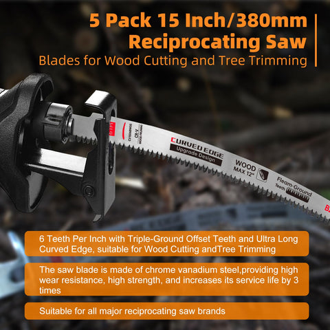 BATHTOI fleam ground teeth reduce clogging for smooth cuts