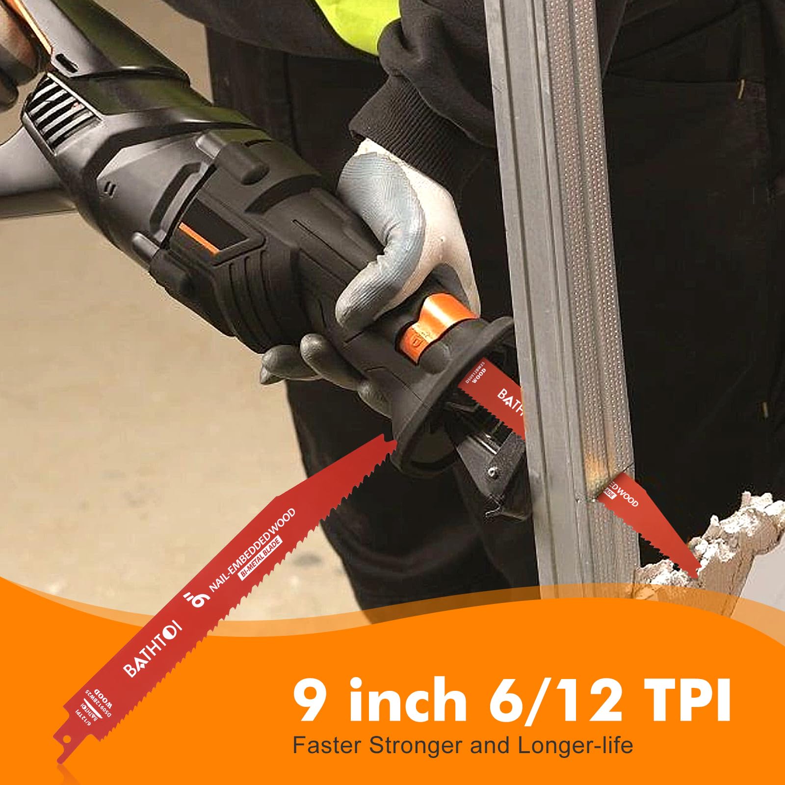Bathtoi non-stick coating blades reduce sticking and extend life.
