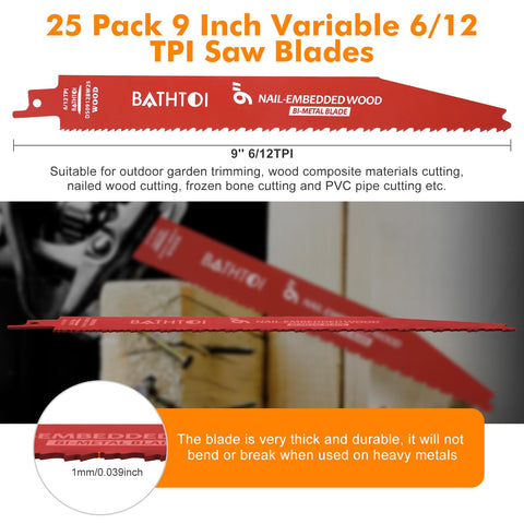 Bathtoi blades handle PVC pipes with clean cuts.