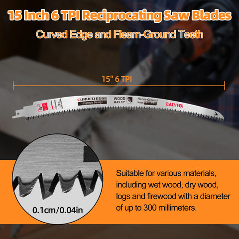 BATHTOI ultra long curved edge and teeth for aggressive cuts