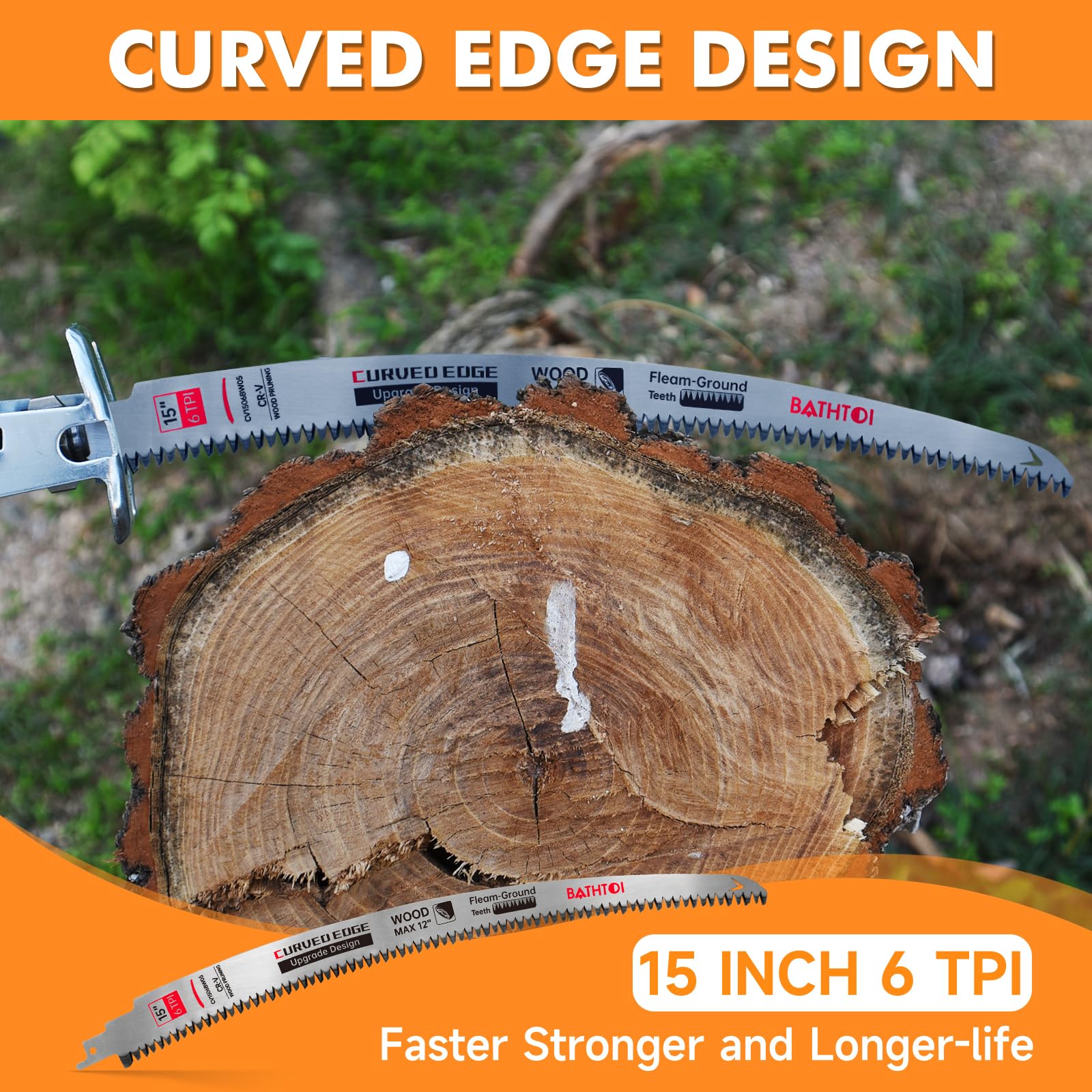 BATHTOI wood cutting blade handles both wet and dry wood efficiently