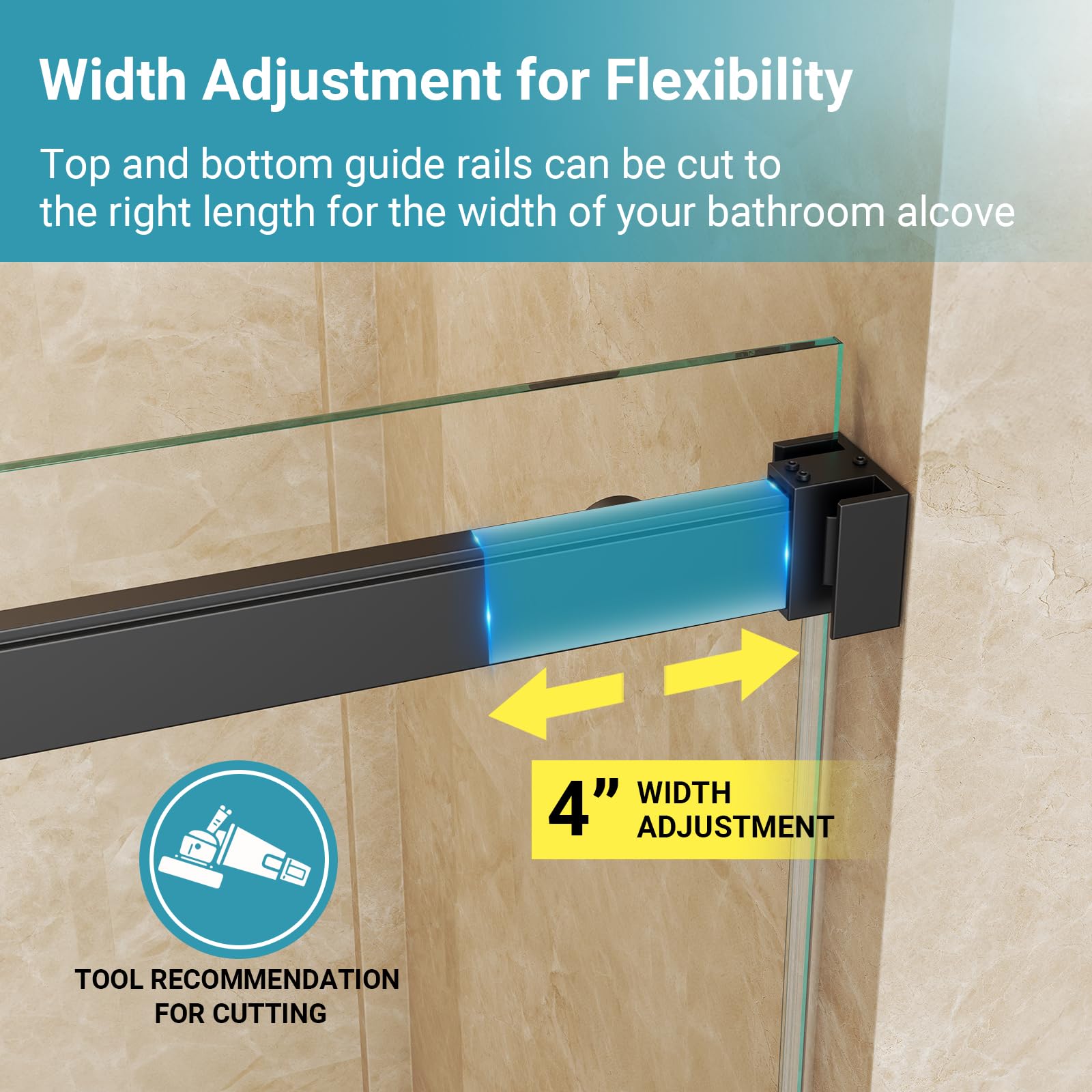 Bathwiller towel rack integrated into the handle for storage