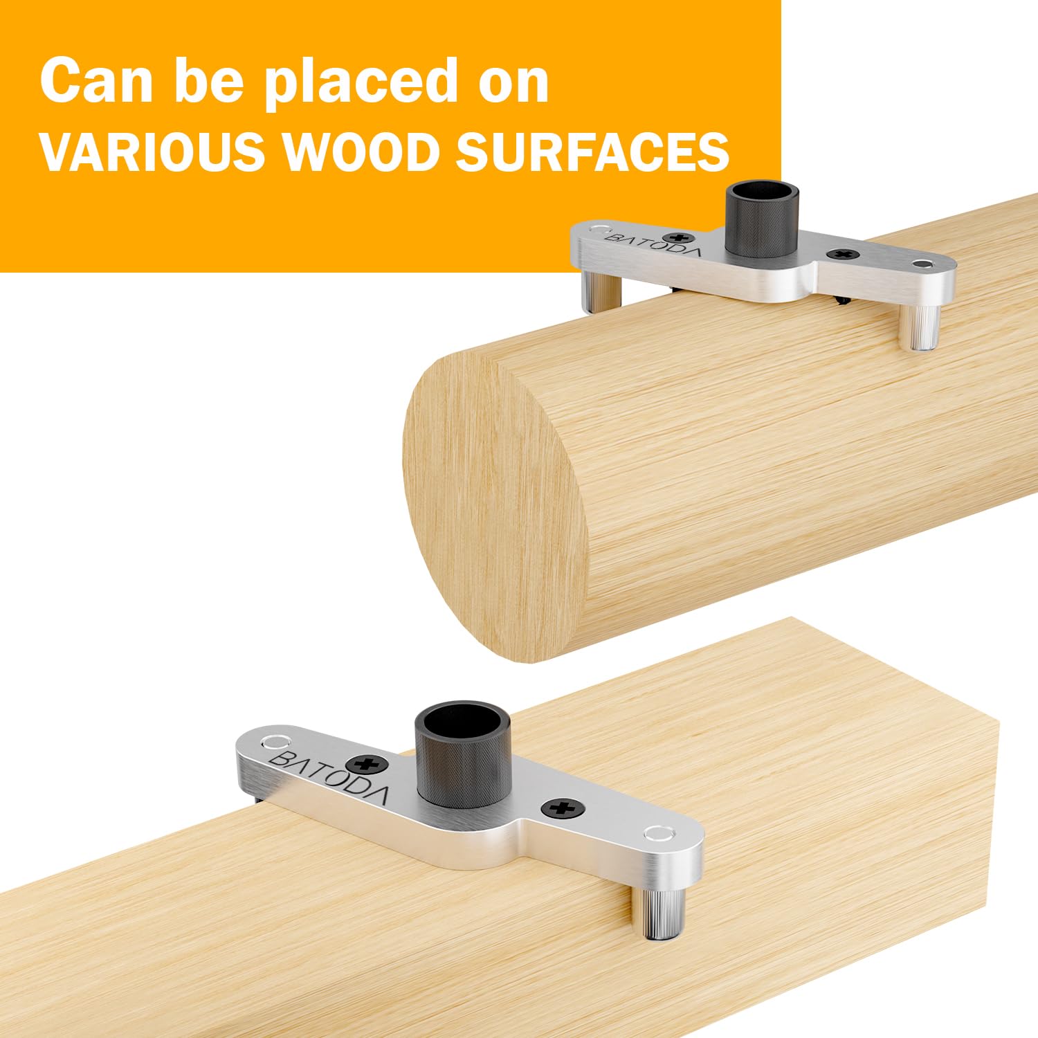 BATODA dowel jig kit compatibility supports shelves up to 2.8 inches thick.