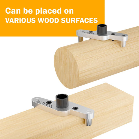 BATODA dowel jig kit compatibility supports shelves up to 2.8 inches thick.
