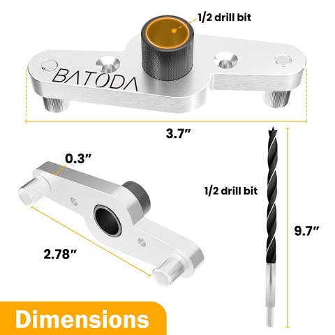 BATODA dowel jig kit drill-bit tube for durable, long-lasting performance.