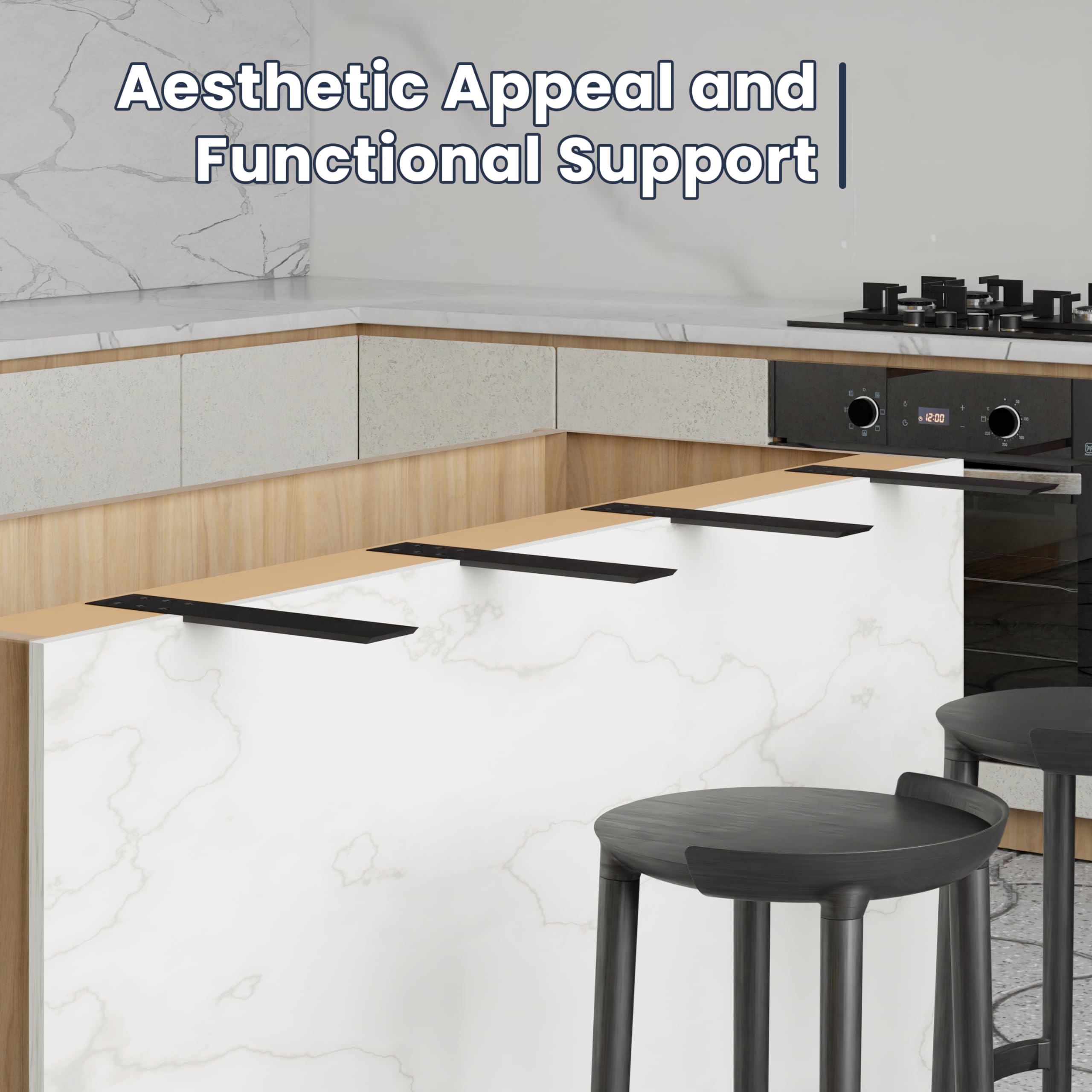 BATODA simple concealed design blends with decor while offering reliable support