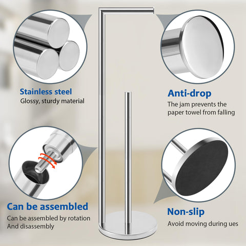Batoliet 4-roll capacity stand keeping tissues organized.