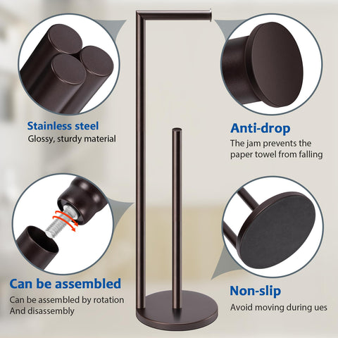Easy to install Batoliet bronze stand with simple screw setup