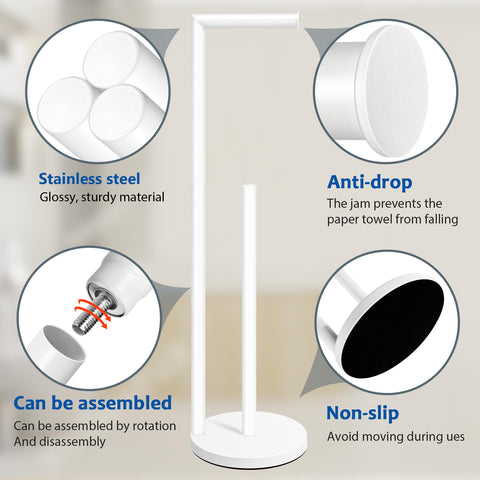 Batoliet toilet paper stand is rust-proof and easy to clean for daily use.
