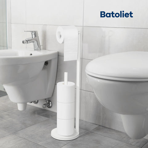Batoliet space-saving design helps keep towels and tissues accessible.