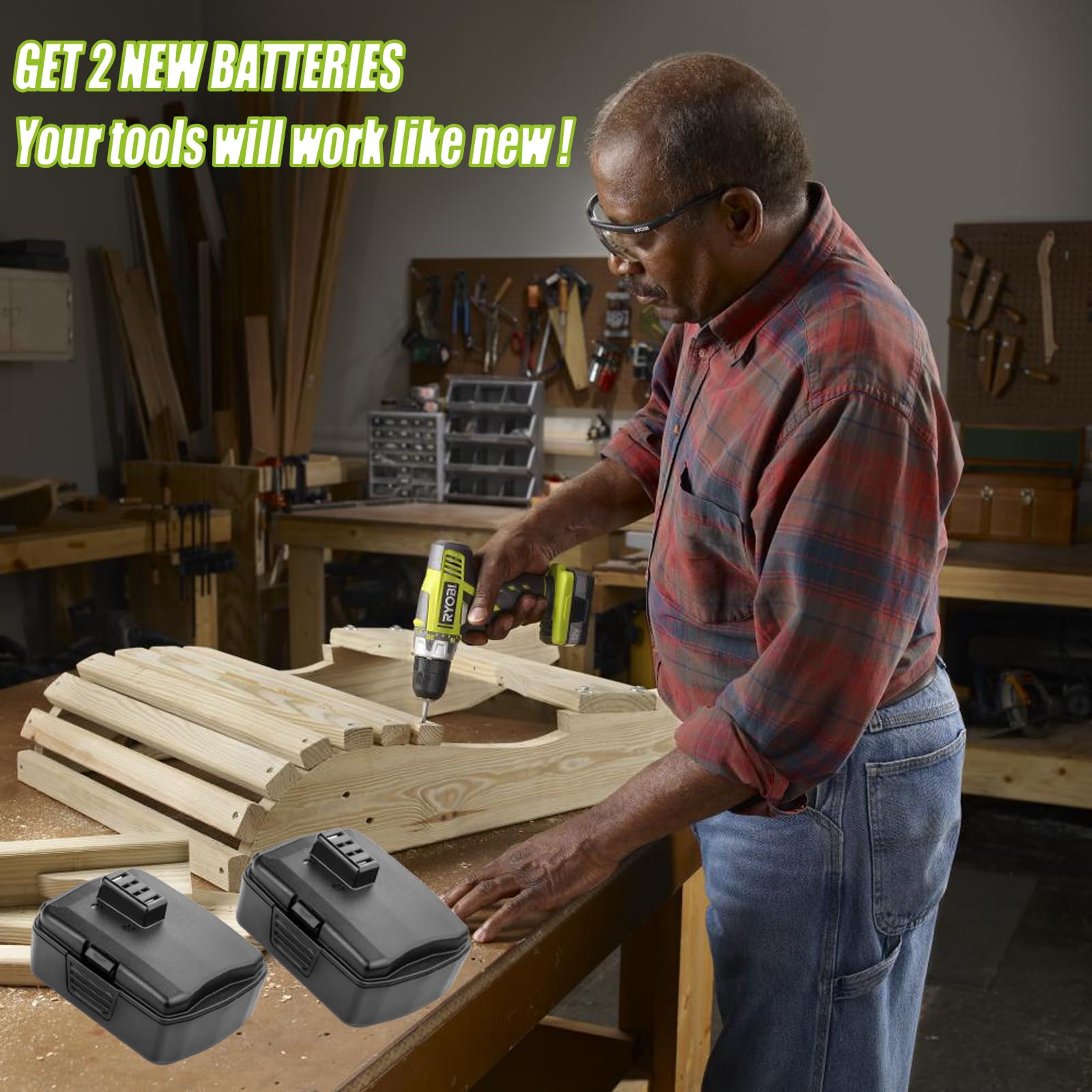 Batryuic CB120L/CB121L compatibility with a broad range of Ryobi 12V tools.