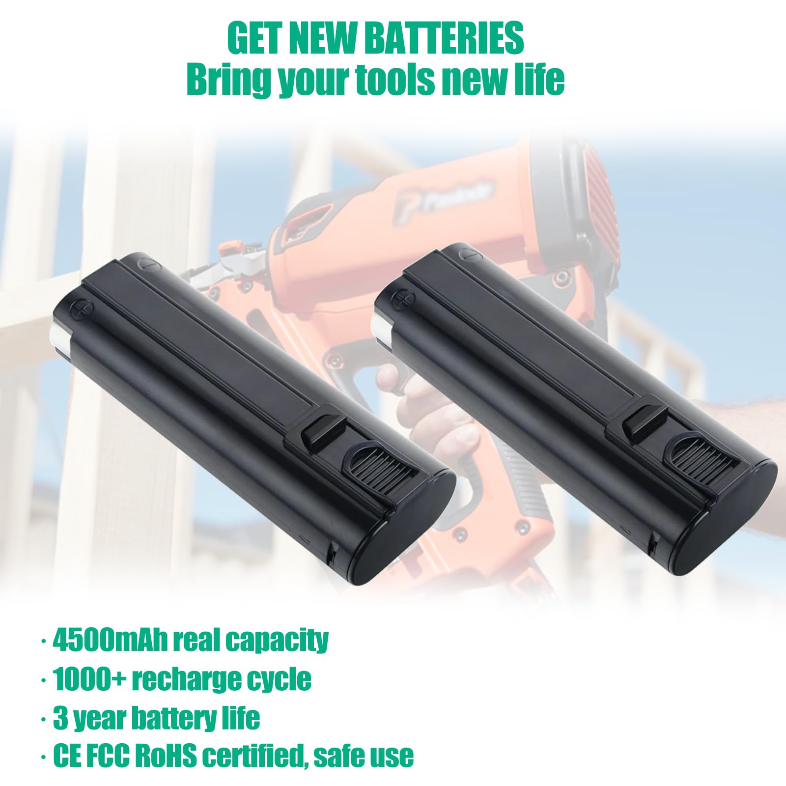 Batryuic no memory Ni-MH battery supports flexible charging.