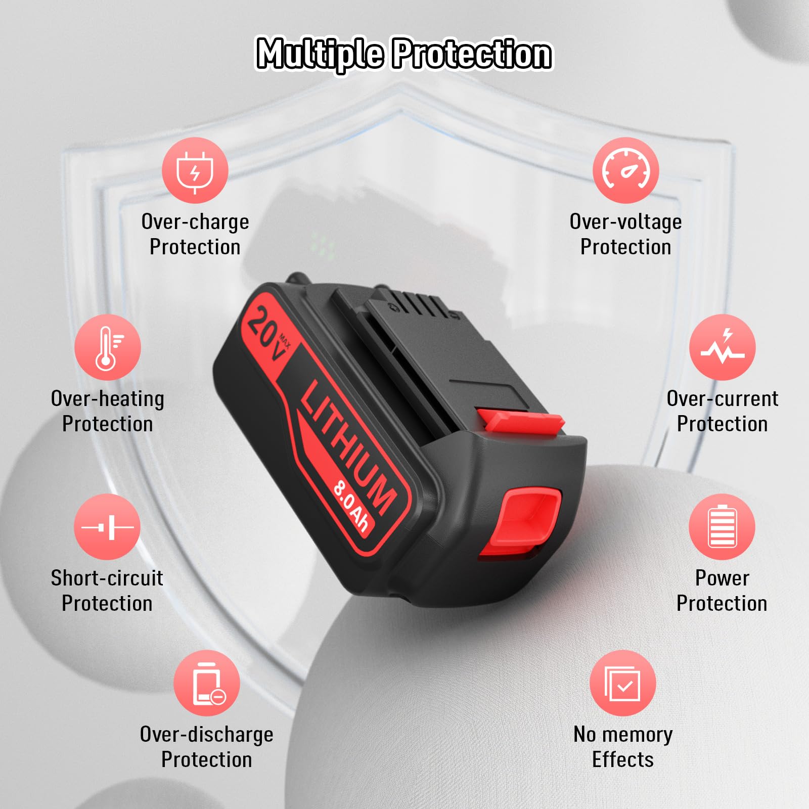 BATTOOL LED status light helps track remaining runtime during work.