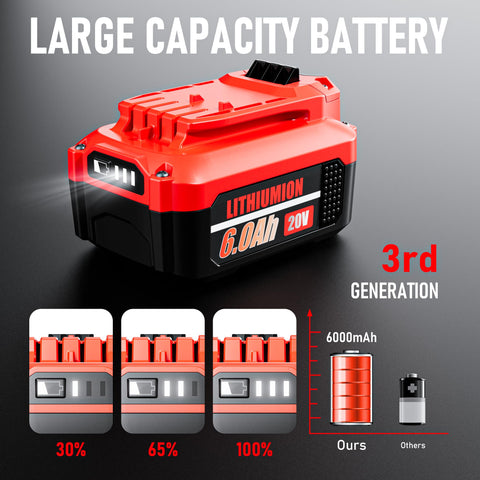 Battxita 6000mAh battery pack side view showing compact design