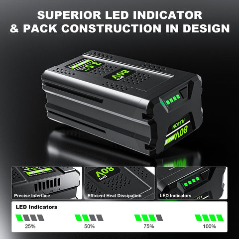 Battxita smart LED capacity alert indicating remaining power
