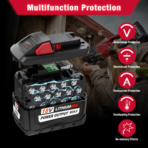 BATWAYPRO protection guards against overcharge and overheating for safe operation.