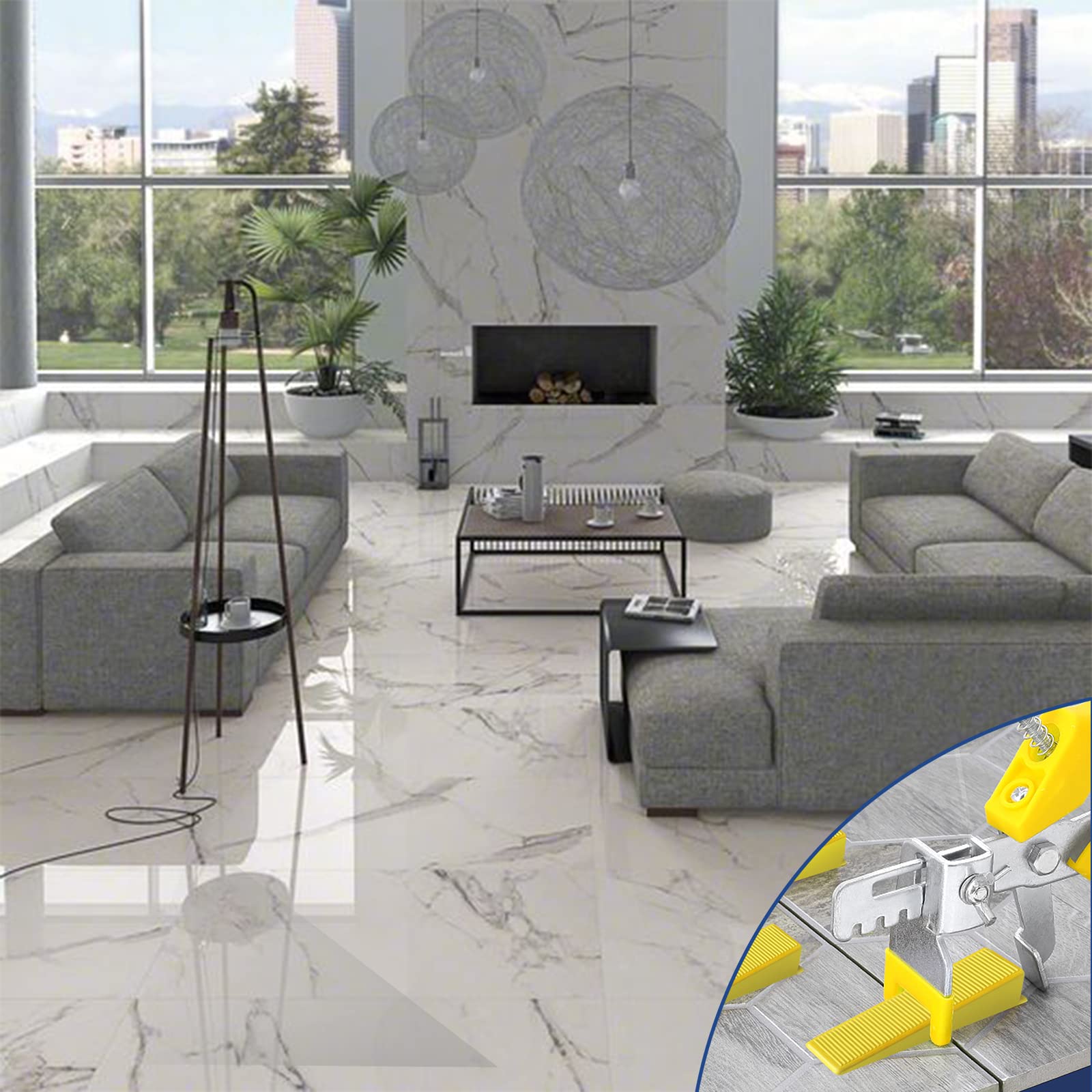 BAUMFEUER floor-to-wall tiling setup improves alignment and efficiency.