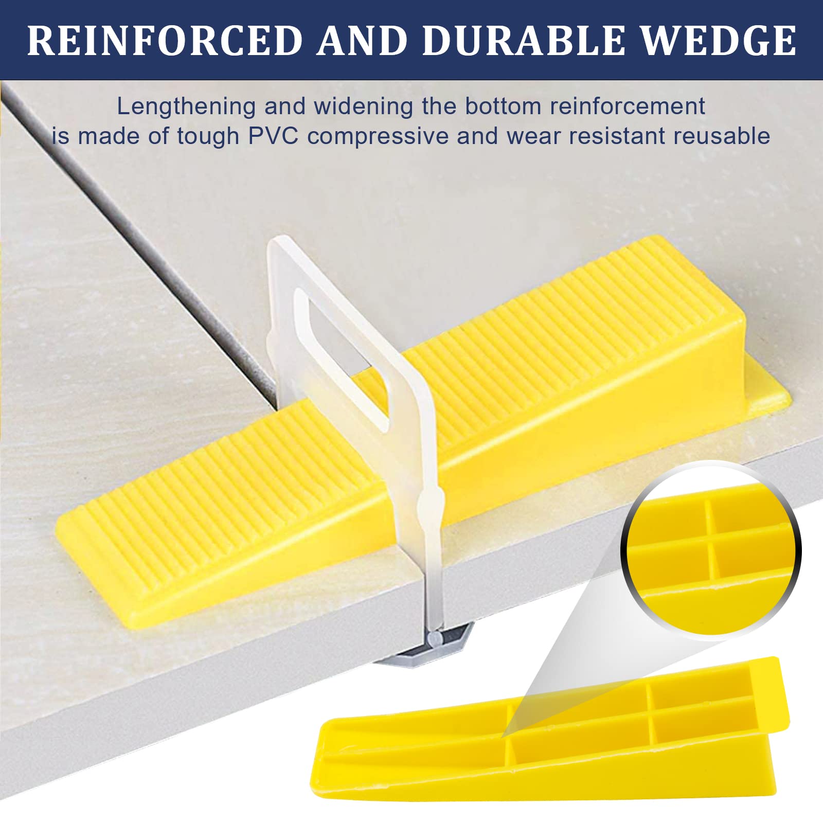 BAUMFEUER rubber mallet for controlled tapping without tile damage.