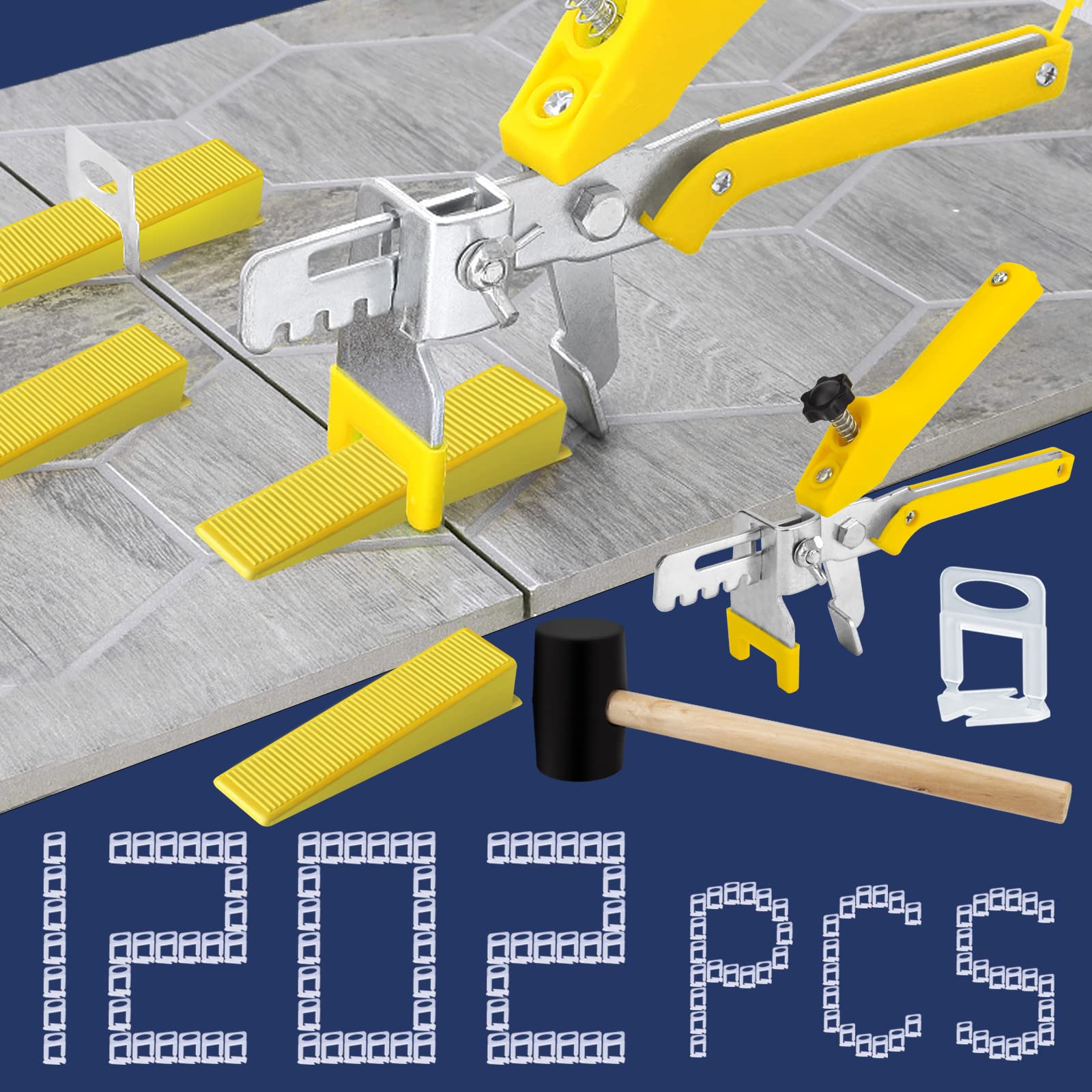 BAUMFEUER tile leveling kit parts for precise flat tiling during installation.