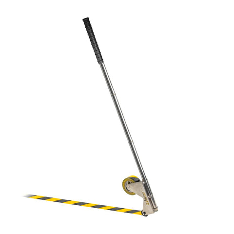 BAUSATZ floor tape applicator with stainless steel body enables durable markings