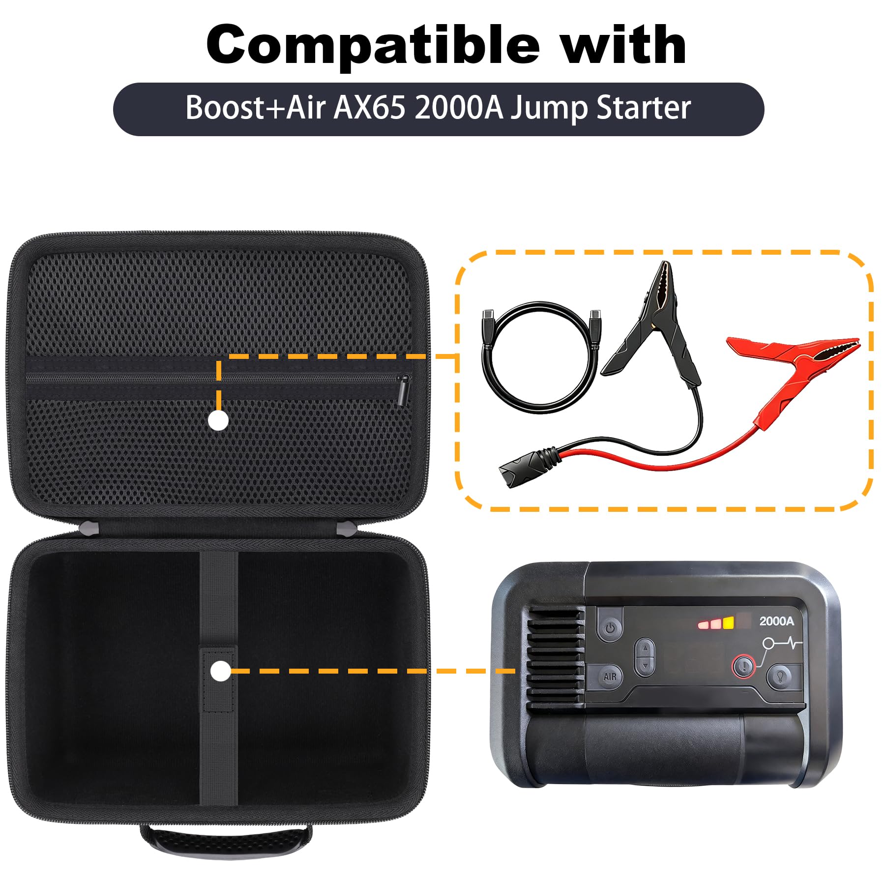 Baval AX65 case durable materials guard against bumps during transport.