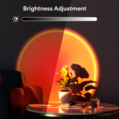 Bavcieu Sunset Lamp RGB colors enabling vibrant mood lighting