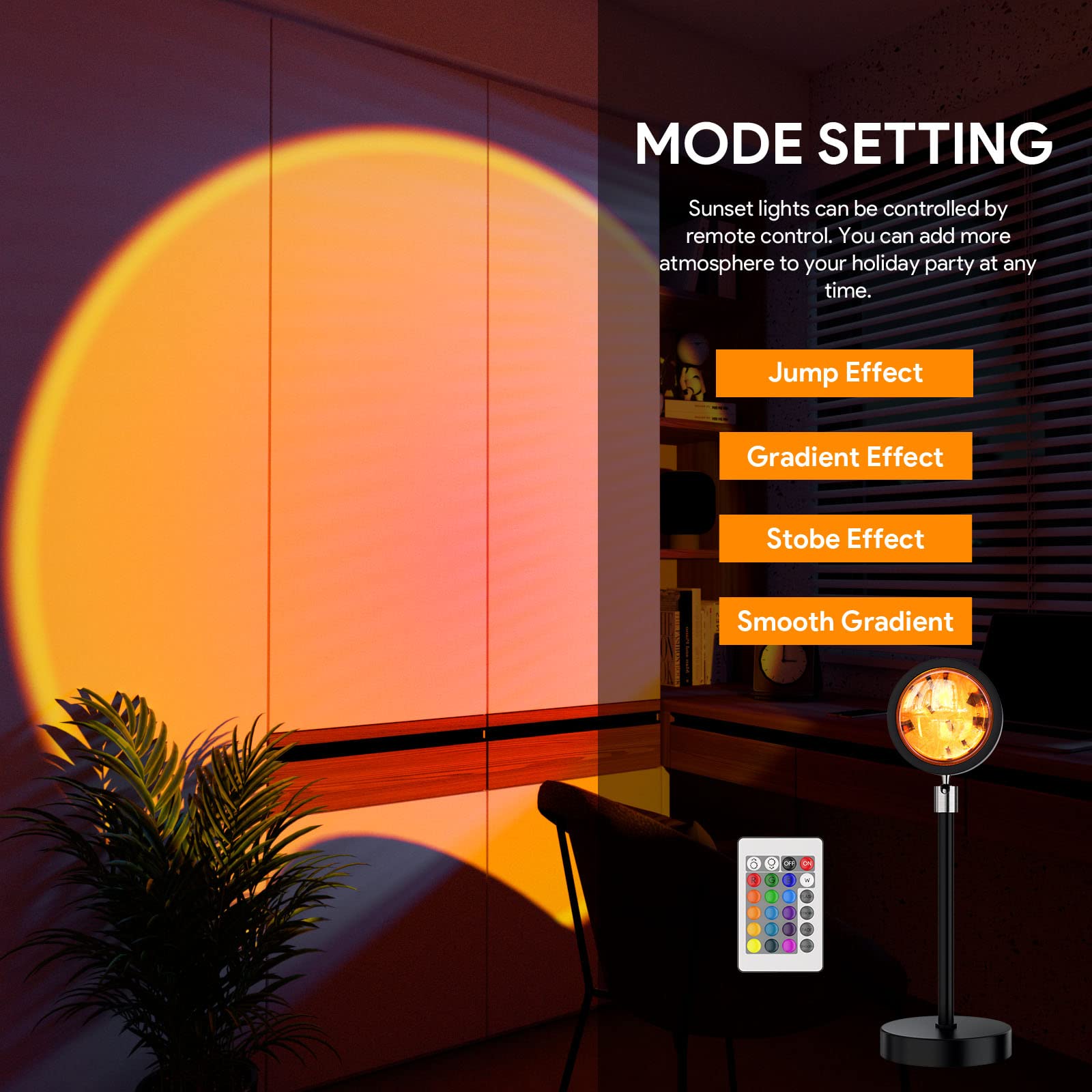 Bavcieu Sunset Lamp soft glow creates cozy ambience
