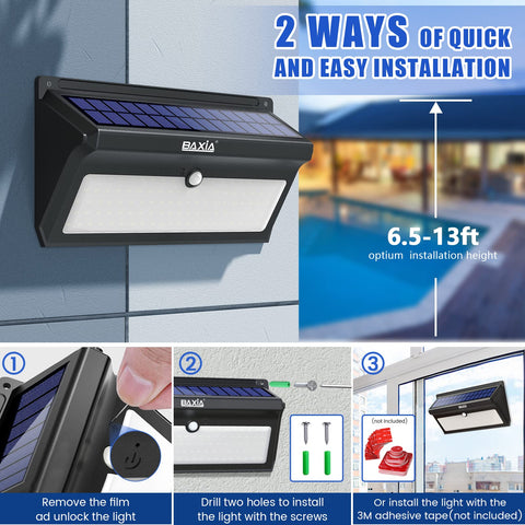 BAXIA TECHNOLOGY bright backyard light for steps and paths.