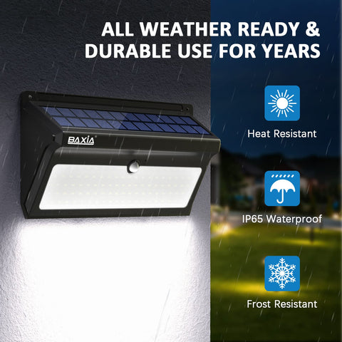 BAXIA Technology energy-saving solar lights reduce daytime electrical use.