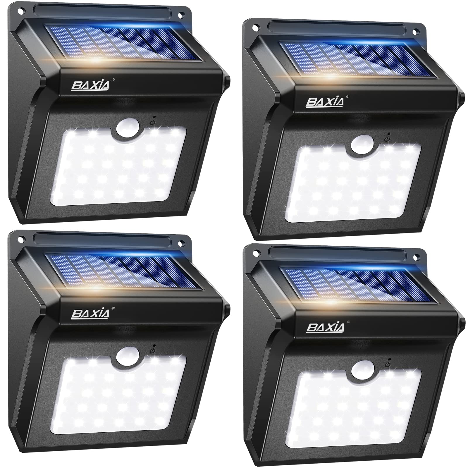 BAXIA Technology solar outdoor lights illuminate the front door for safer entry at night