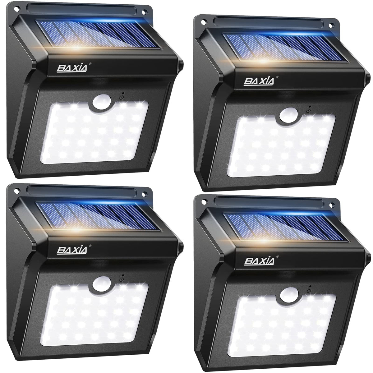 BAXIA Technology solar outdoor lights illuminate the front door for safer entry at night